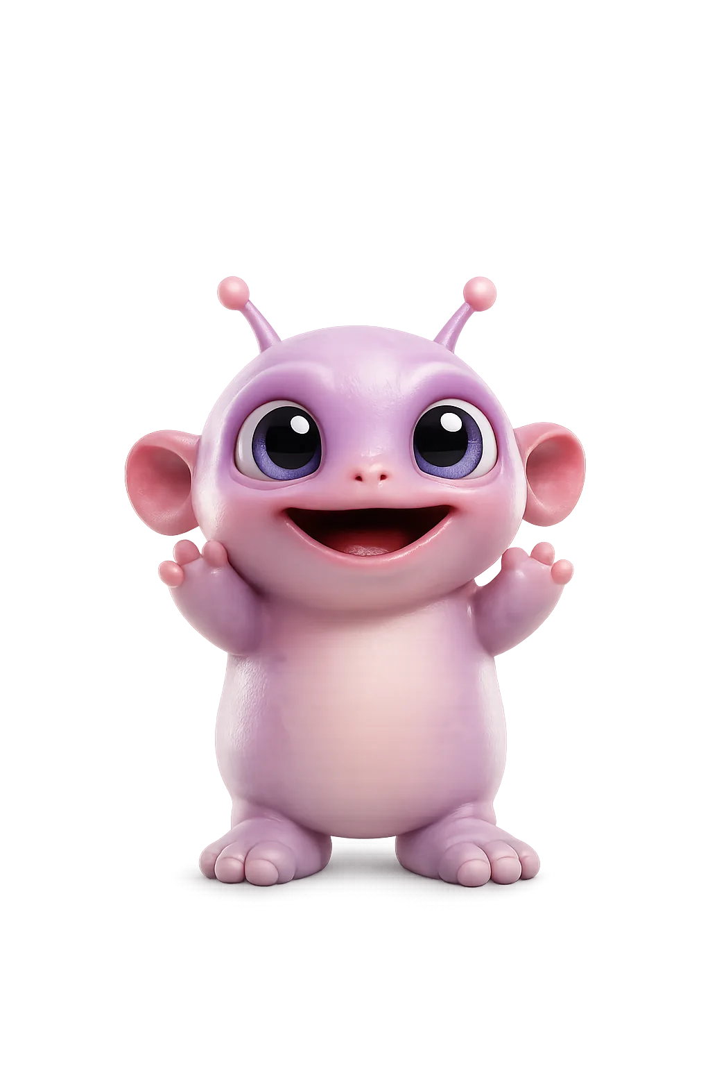 Pip the alien, an energetic and enthusiastic Planet Jump guide.